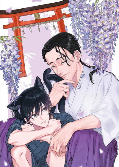 孤独的黑猫被推倒